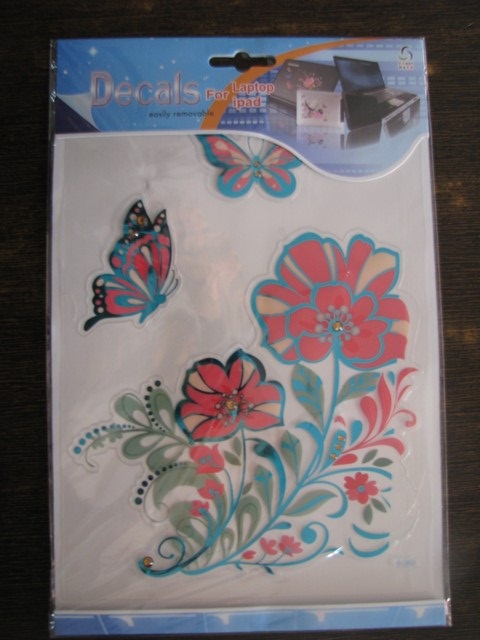 Tab n Laptop Sticker (Pink Flower)